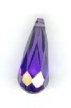 1 6x14mm Faceted Tear  Drop Tanzanite Cubic Zirconia